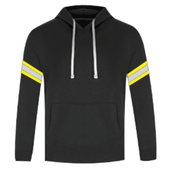 SHARPE - Pullover Hoodie with Reflective Striping Men's Thumbnail