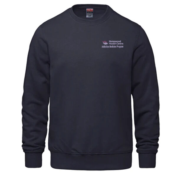 Embroidered Adult Crewneck Pullover Sweatshirt Thumbnail