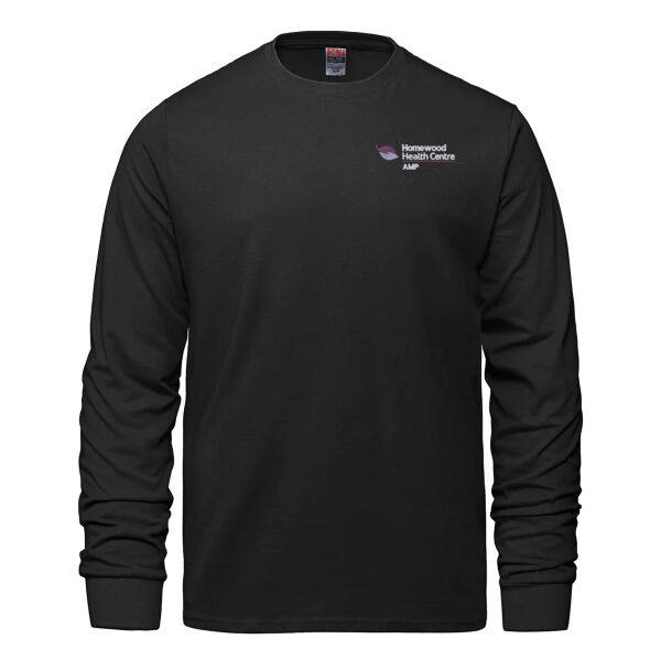 Personalized Embroidered Adult Ring Spun Combed Cotton Long Sleeve Thumbnail