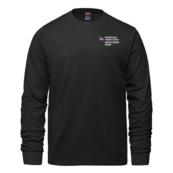 Personalized Embroidered Adult Ring Spun Combed Cotton Long Sleeve Thumbnail