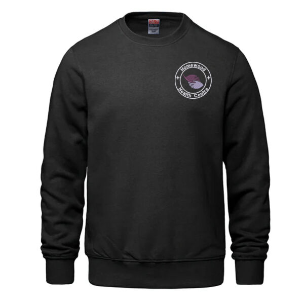 Embroidered Adult Crewneck Pullover Sweatshirt Thumbnail