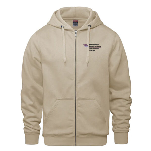 Embroidered Adult Full Zip Hoodie Thumbnail